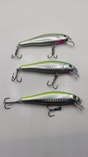 3 pcs Crankbait Pike Fishing Tacle Lure Floating Hard Bait Minnow 