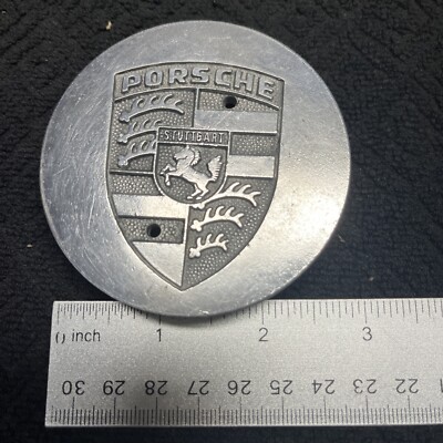Porsche Stuttgart Chrome Wheel Center Rim Cap Hub 3'' OD Cover Fuchs 911 C1222
