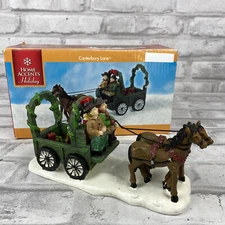 Home Accents Canterbury Lane Horse Drawn Carriage Christmas Village Accessory