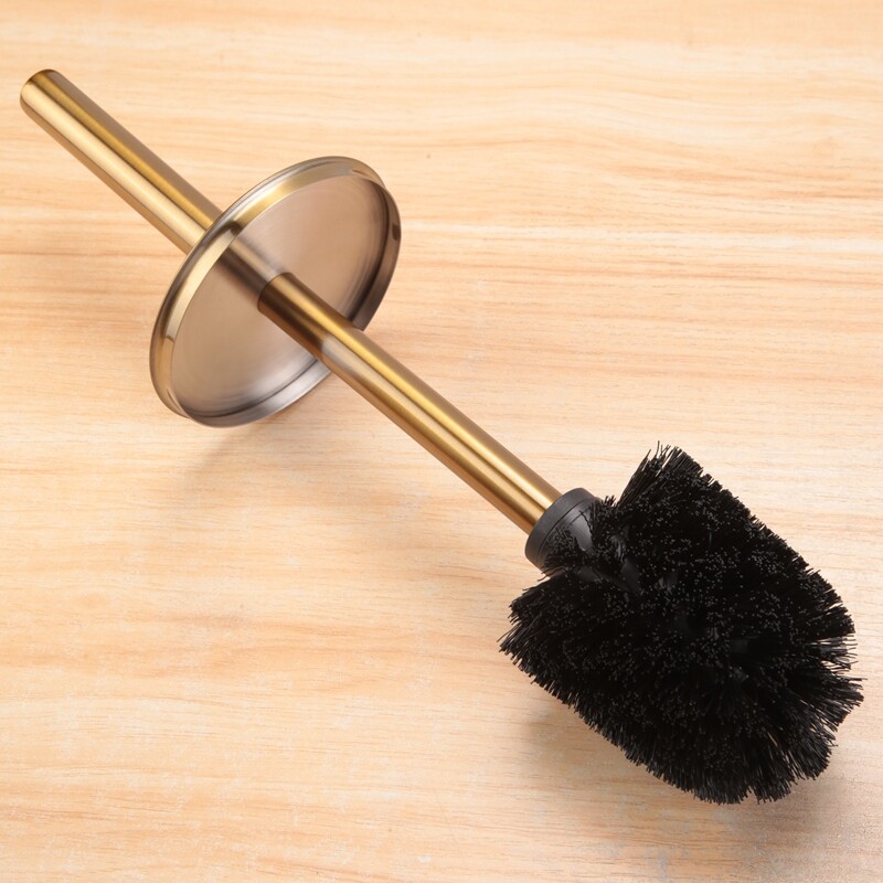 3X(Gold Long Handle Toilet Brush Bathroom Cleaning Brush Toilet ...