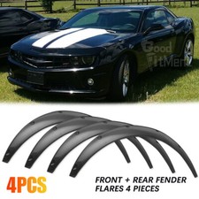 For Chevy Camaro Ss 4pcs Carbon Fender Flare Flexible Wide Wheel Arches Body Kit