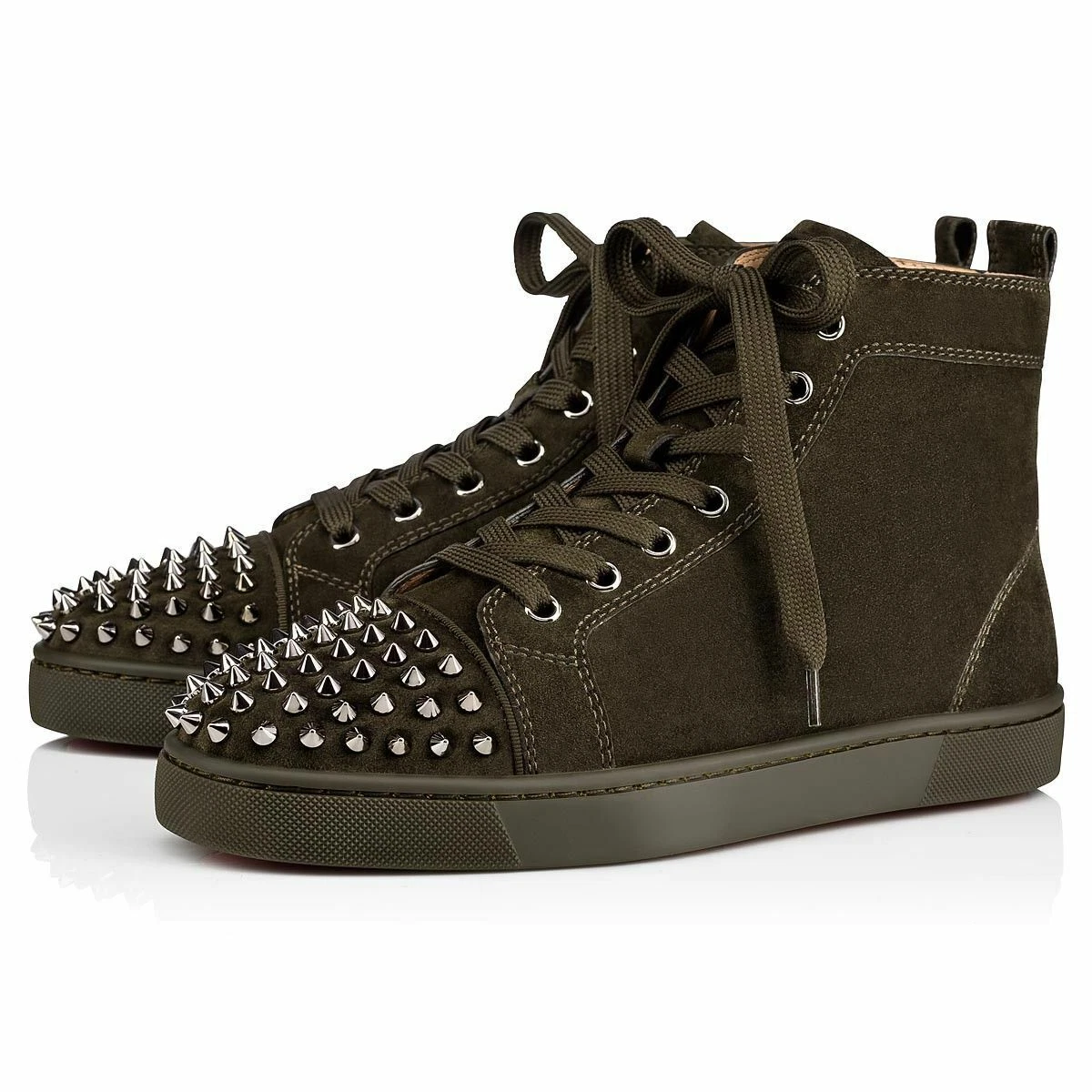 Louboutin silver best sale spikes