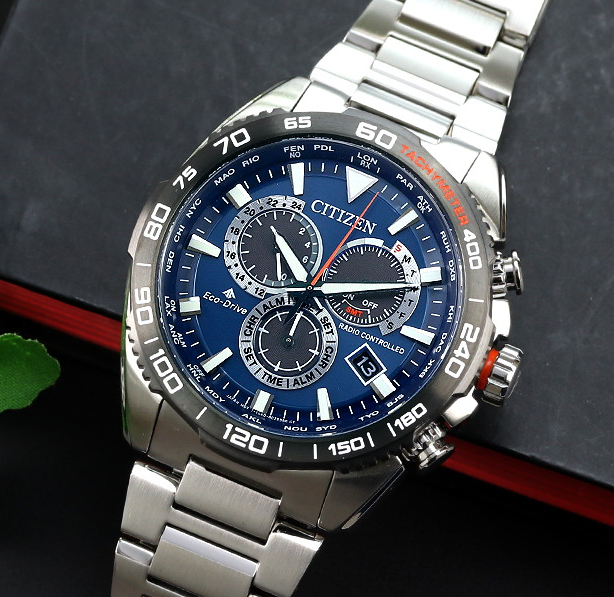 Citizen Promaster Sapphire Crystal Land Chronograph World Time