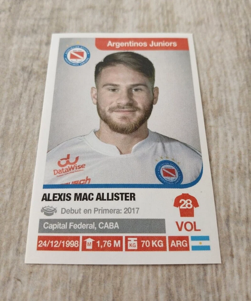 Alexis Mac Allister Rookie First Sticker 2018 Panini Argentina-Liverpool United - Image 3 of 4