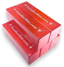 5 x Paradise Mint Brand 20 Coin Red Storage Box for NGC and PCGS Slabs