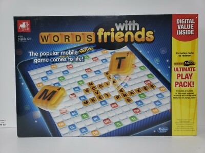 New Zynga Hasbro 2012 Words With Friends Board Game Complete