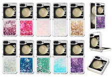 Samsung Galaxy ZFlip 3/4/5/6 Bling Glitter Shockproof Liquid Silicone Case Cover