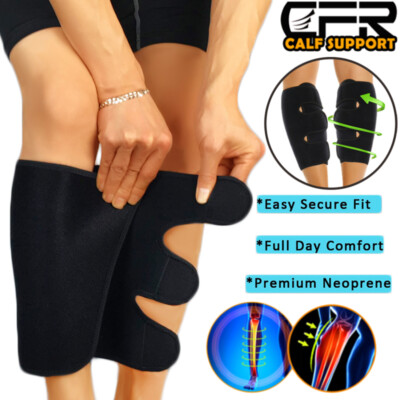 Calf Brace Support Adjustable Leg Shin Splint Compression Muscle Swelling Relief