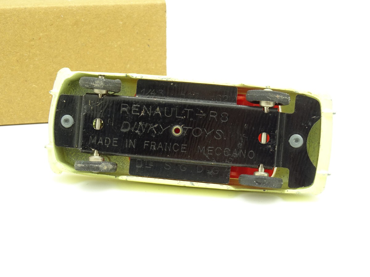 Dinky Toys France 1/43 – Renault 8 Jaune N°517, Bon état Sans Boîte