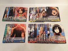 Weiss Schwarz Attack on Titan Vol 1 booster pack set of uncommon cards x1 U