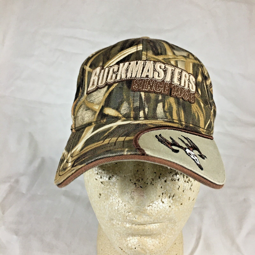 Buckmasters Camouflage Baseball Hat Cap Strapback Camo Embroidered Adjustable - Picture 2 of 9