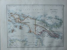 1899 Victorien Carte ~ Neuf Guinea Neuf Bretagne Kaiser Wilhelm Pays Aru Îles