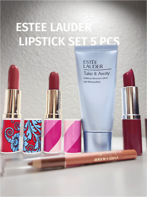 Estée Lauder Lipstick Bundle  440 441 full size lipstick 5pc bundle