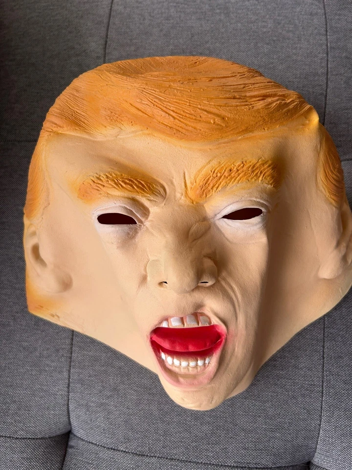 President Donald Trump Combover Candidate Mask Latex Funny Halloween - Image 3 of 4