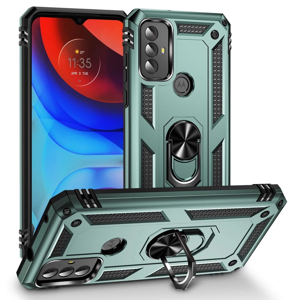 Funda para teléfono Motorola Moto G Play 2023 a prueba de golpes + pantalla de vidrio templado Foto 3 de 4