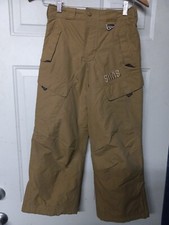 Youth Unisex SIMS Brown Winter Snowboard Ski Pants Youth Large