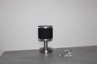 Tischlampe Tischleuchte mit Dimmer Schwarz Nachttischleuchte Lampe Touch me