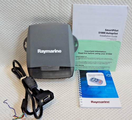 Raymarine S1000 Fishing Pilot Wireless Marine Autopilot E12169 w Cable & Manuals