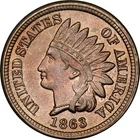 1863 Indian Head Cent MS 64 NGC VaultBox Series X – Civil War Year!