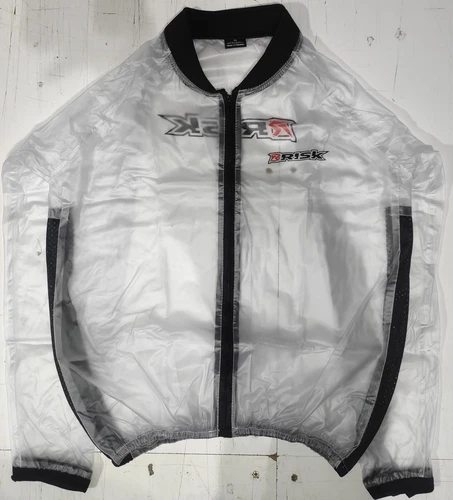 RISK RACING WATERPROOF RAIN COAT JACKET CLEAR motocross enduro XX LARGE