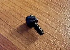 #10-32 x 1/2" Black Nylon Thumb Screw with Slotted Drive - Pack of 50