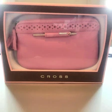 CROSS LEATHER PURSE WITH MINI BALLPOINT PEN