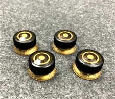 4 PCS GOLD Genuine Ibanez Artist Volume Sure Grip Tone Speed Knob Fit Les Paul