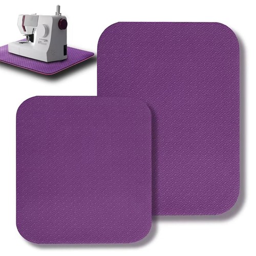 2pc Anti-Slip Sewing Machine Mat Set - Noise Reducing Pedal Pads, Vibration Damp