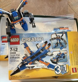 Lego Set 31008 Creator 3 In 1 Thunder Wings - Retired - 100% Complete w/box