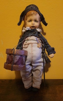 Elen Berg Drummer Boy Small Art Doll 9 Inches