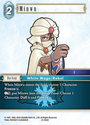 Minwu [Final Fantasy TCG] Trading Card - SQUARE ENIX [NEAR MINT] 21-035C