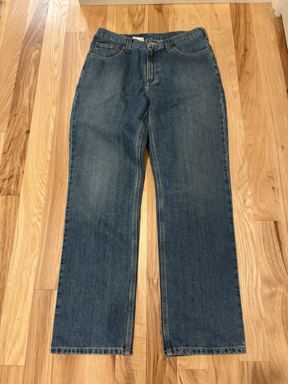 Carhartt  Men's Relaxed Fit Denim Jeans 34x34 Dark Wash Work Wear