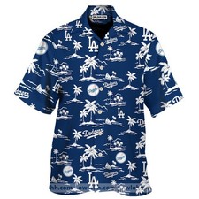 La Dodgers Hawaii Hawaiian Shirt Aloha Summer Beach Button Down