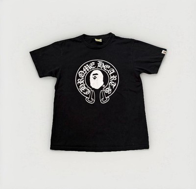 A BATHING APE × CHROME HEARTS コラボTシャツ 黒L Bape Chrome Hearts Black T-Shirt | eBay