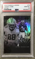 CeeDee Lamb Rookie Card RC 2020 Panini Illusions Retail #18 PSA 10 Gem Mint