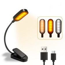 USB Clip Lamp Eye Protection Mini Desk Lamp Portable for Bedside, Students,
