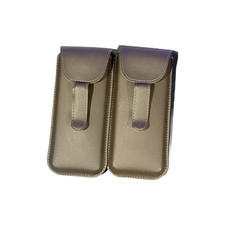 thereallycooleyeguy -,pocket clip brown eyeglass case Semi hard case BOGO