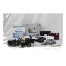 Original Box Included Sony Cyber-Shot Dsc-T33 Brown 3X Many Accessories Compact