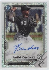 2021 Bowman Chrome Mega Box Chrome Mojo Auto Yolbert Sanchez #BCMA-YS Auto 7c5