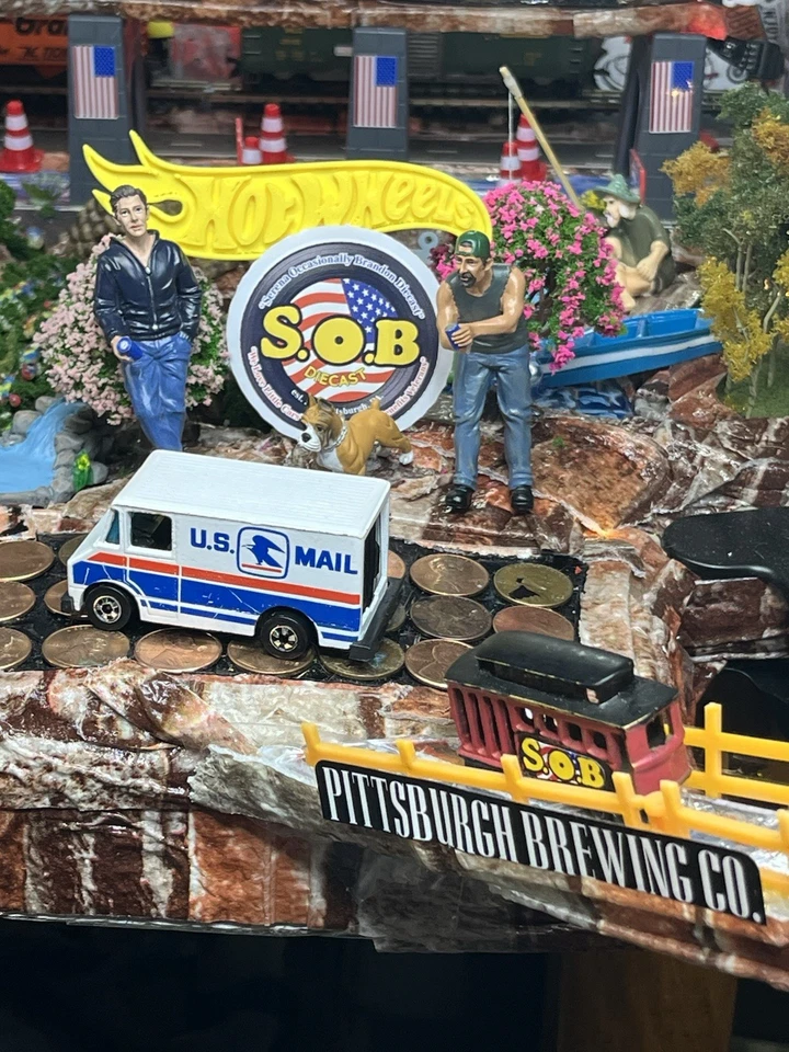 Hot Wheels Blackwalls 1976 furgoneta de entrega por correo de Estados Unidos 1:64 diecast excelente estado Hong Kong Foto 2 de 4