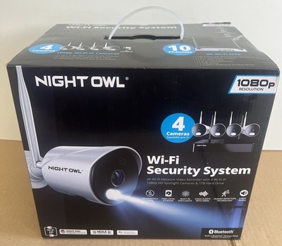 NEW SEALED Night Owl Wi-Fi Security System With 4 IP 1080p Surveillance Camera
