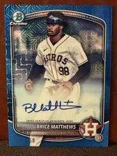 2025 Bowman Mega Auto - Brice Matthews - BMA-BMA - Blue Mojo /150