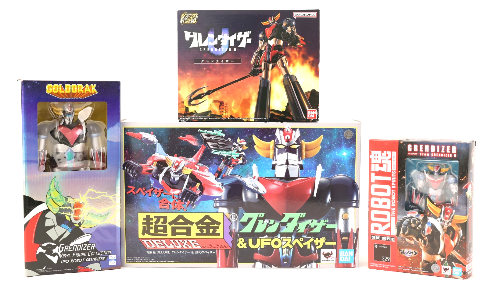 Robot Goldorak Grendizer pack complet SMP et HL Pro pour vitrine de salon