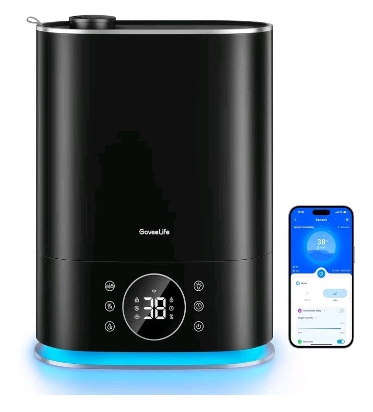 S For Bedroom, Smart Top-fill Cool & Warm Mist Humidifier Large