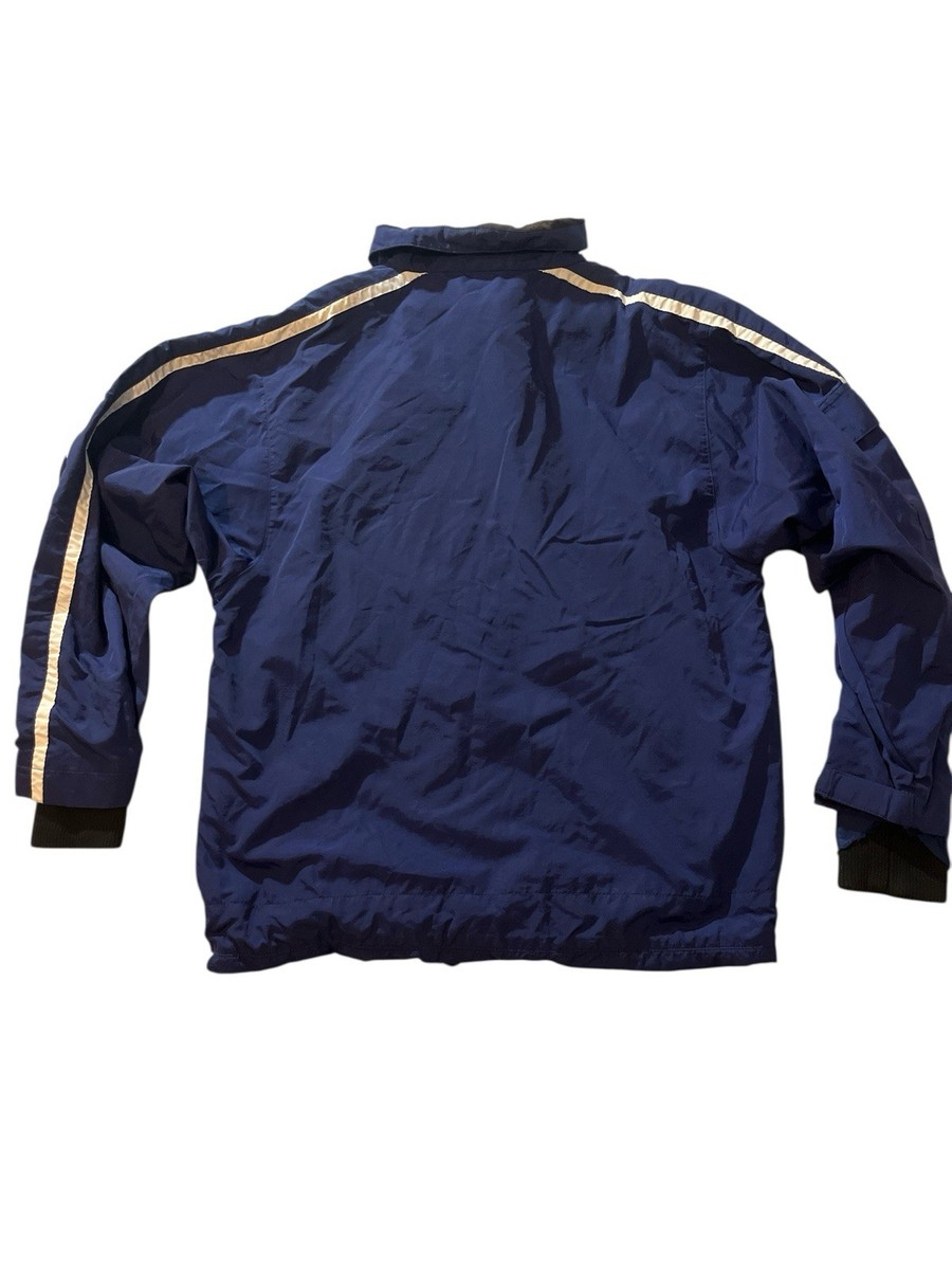 Vintage 90s TYR Mens size Medium (M) Navy Blue Nylon Jacket Heavy View 2