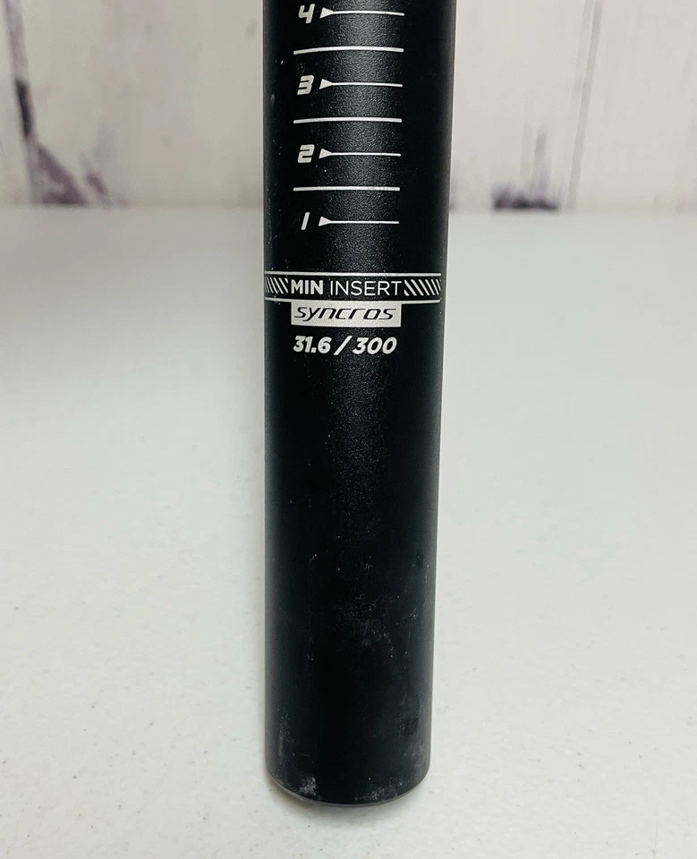 Tija de sillín Syncros FL1.5 Offset aleación de carretera MTB bicicleta 31,6 mm x 400 mm tija de sillín Foto 2 de 3