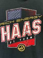 Rich Energy Haas F1 Team Shirt 2019 Graphic Black Racing Sz M Authentic