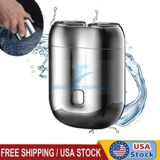 New Model Mini Dual-Head Electric Shaver, Portable Rechargeable Waterproof
