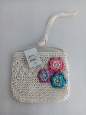 Girls Woven Floral Purse Handbag Festival Spring Crossbody Cute NWT