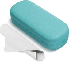 Glasses Case Large Hard Shell Eyeglasses Case PU Leather Protective Case for Sun